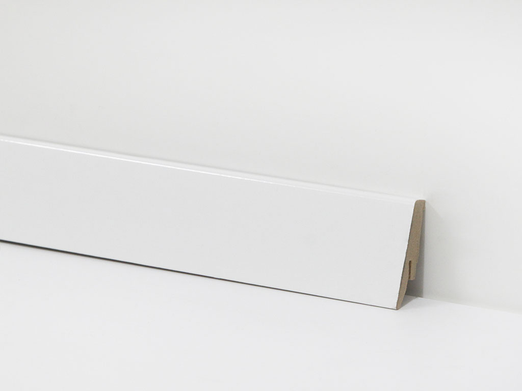Sockelleiste passen zum Laminat Plain Weiß - Länge 2400mm