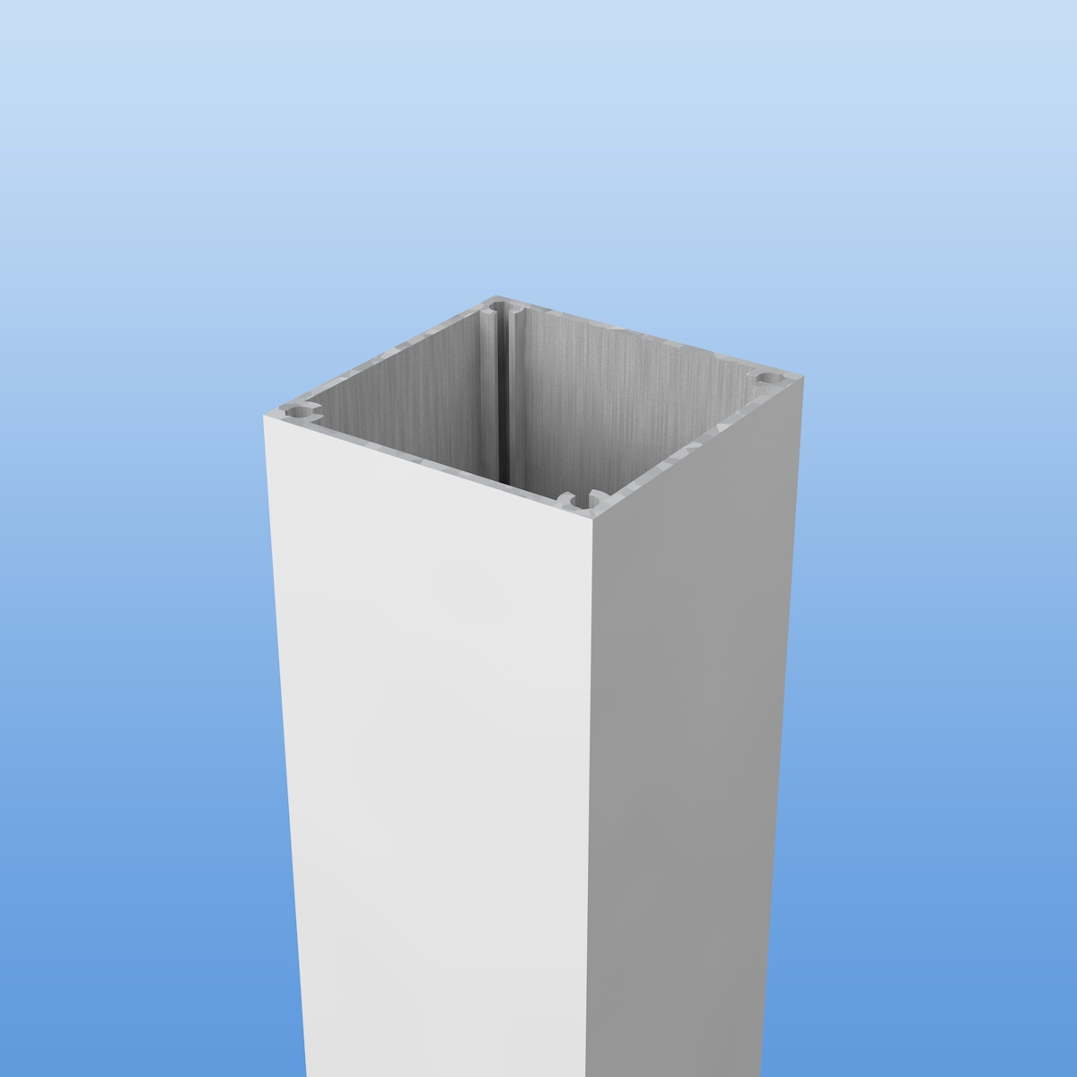 Alu- Pfosten 110 x 110 mm zum Einbetonieren