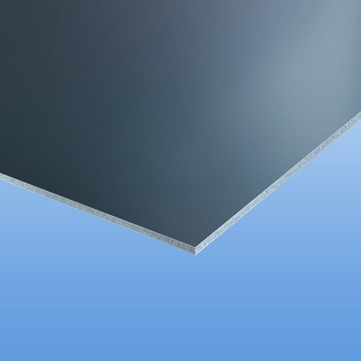 Alucobond plus 4mm in anthrazit 105 eignen sich für Fassadenverkleidungen an Wohngebäuden und Garagen.