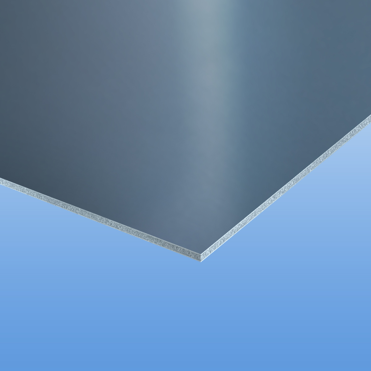 Alucobond plus 4mm in basaltgrau 112 eignen sich für Fassadenverkleidungen an Wohngebäuden und Garagen.