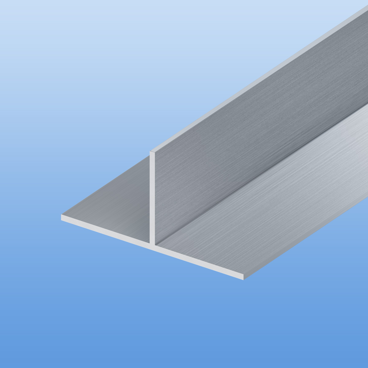 T-Profil aus Aluminium | pressblank | 120 x 50 x 2 mm
