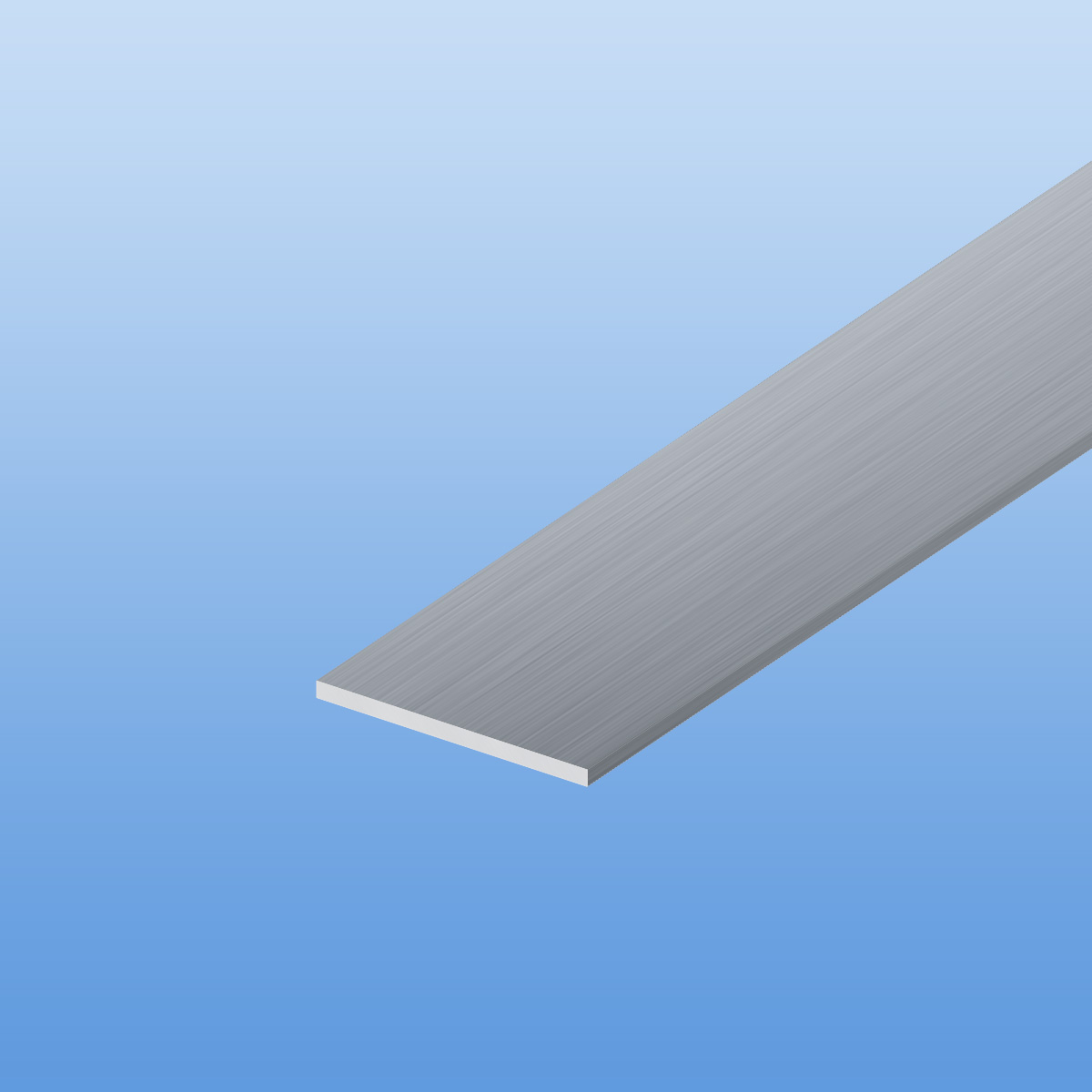 Flachstange aus Aluminium | pressblank | 100 x 5 mm