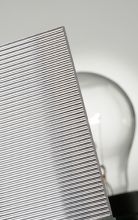 Restposten - Acrylglas / Plexiglas Struktur farblos 3 mm Rille | 1500 x 2900mm