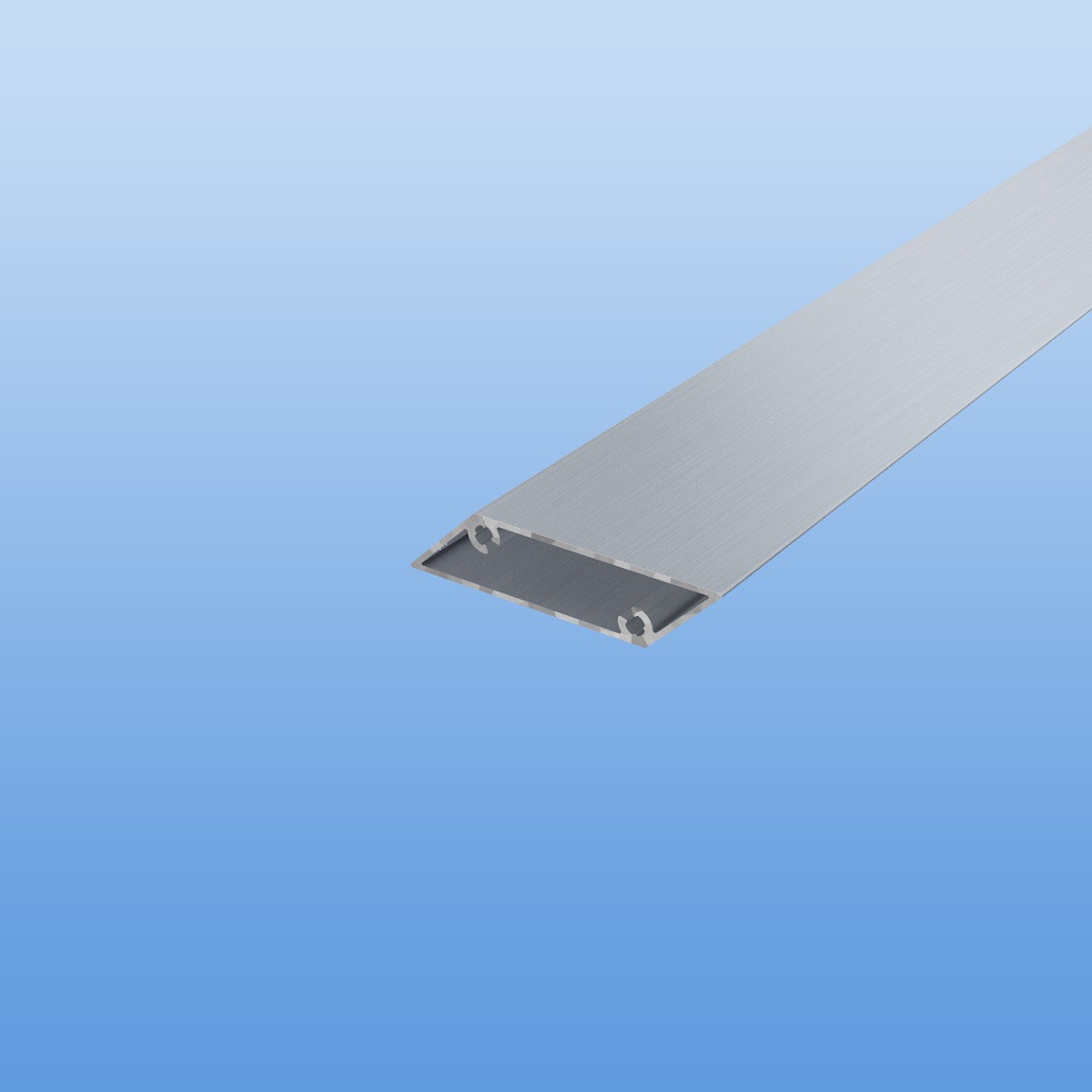 Rhombusprofil aus Aluminium 16mm in blank / unbeschichtet - Sichtfläche 53mm