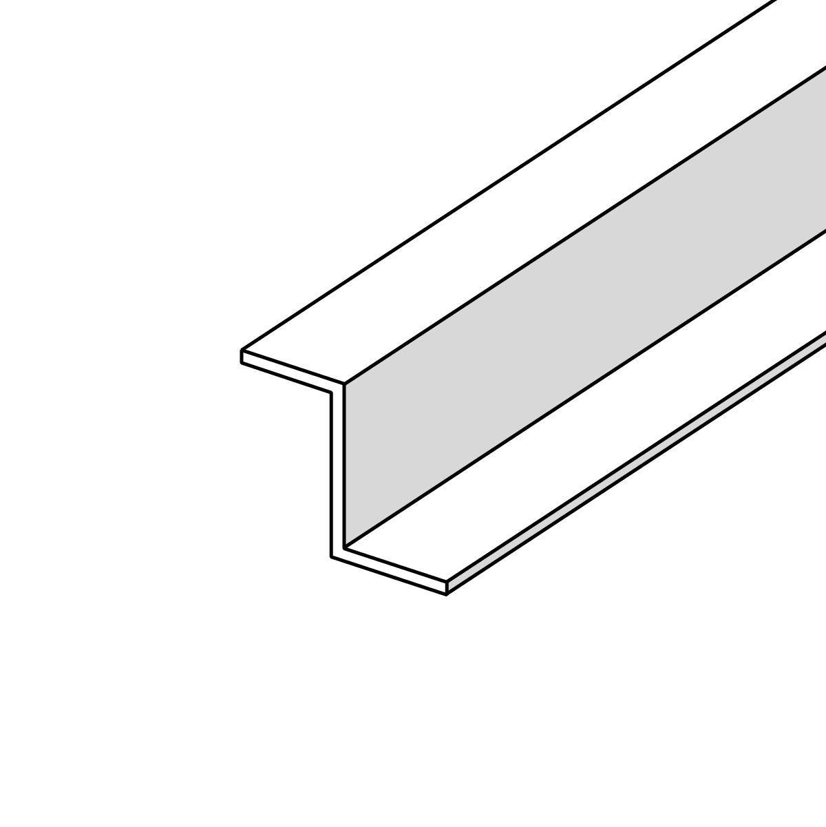 Z-Profil aus Aluminium | pressblank | 60 x 24 x 24 x 4 mm