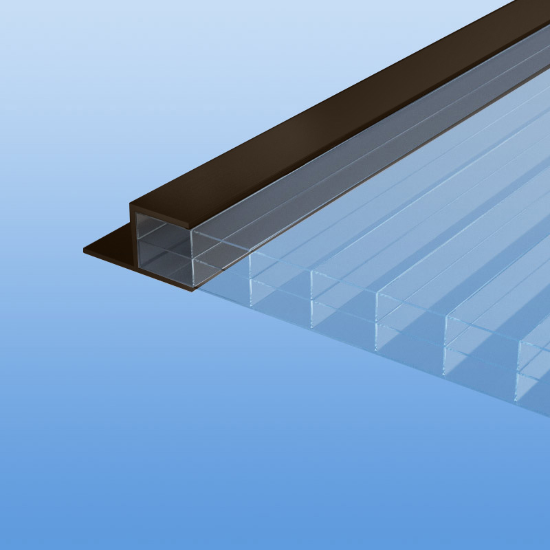 Stuhlprofil für 16 mm Platten in braun