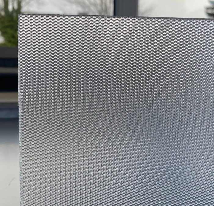 Restposten - Acrylglas Struktur farblos 4 mm Microprisma 1300 x 2000mm