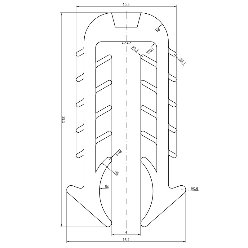 Rahmenprofilgummi 4-6mm