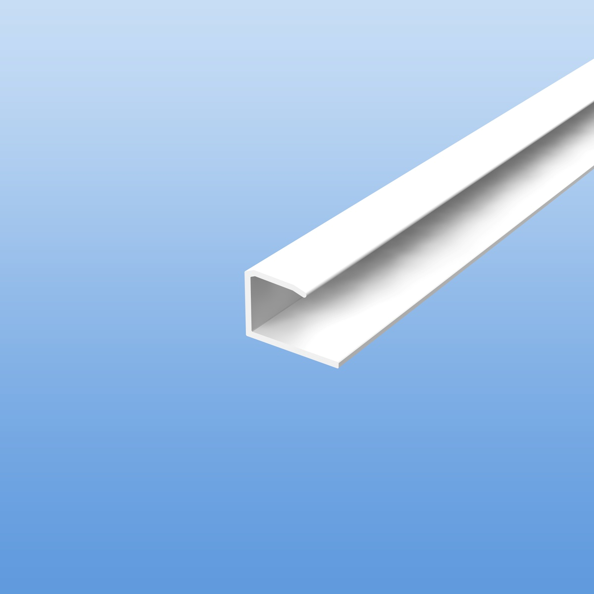 Stöckel U-Profil 1741 aus PVC in weiß für 17mm Fassadenprofile