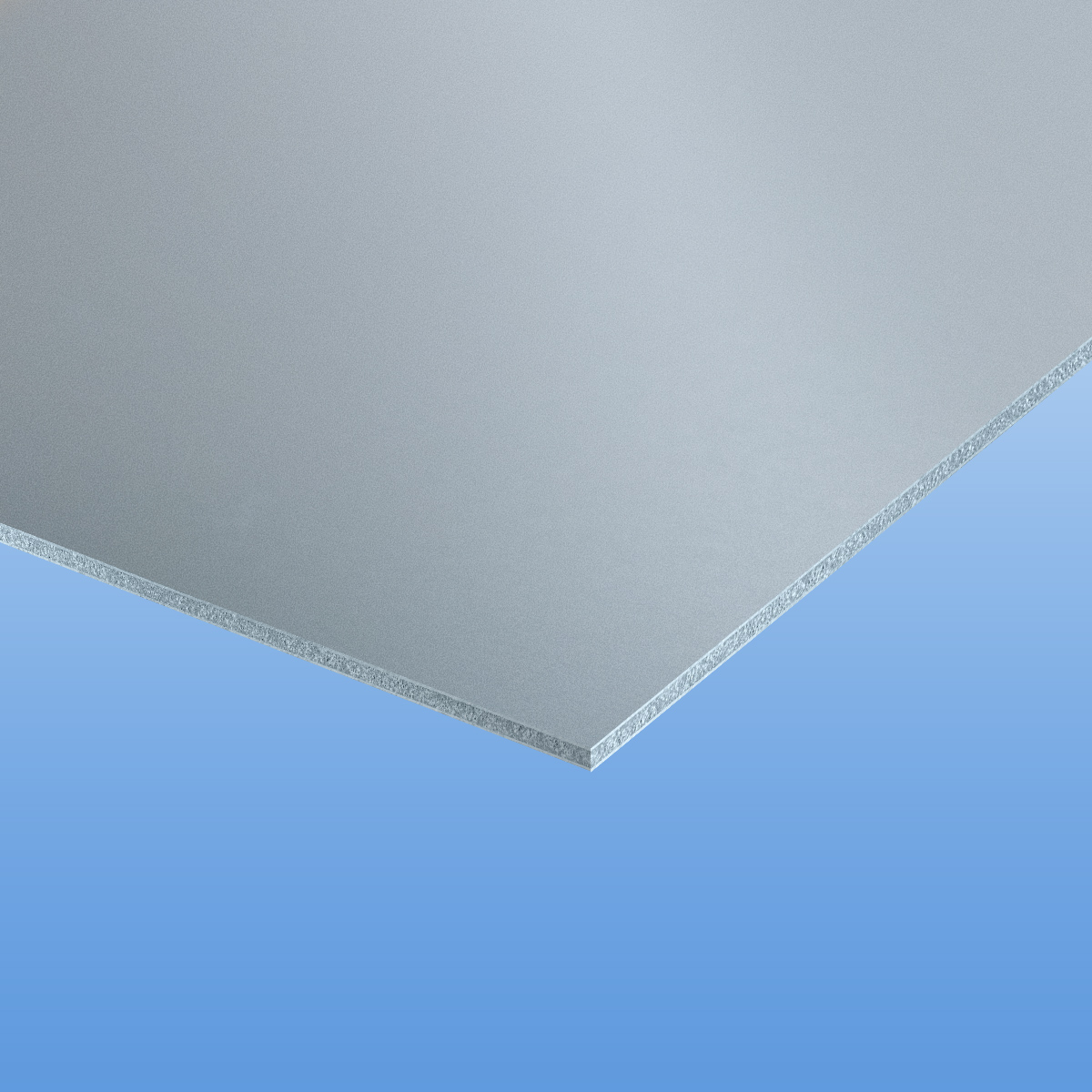 Alucobond plus 4mm in rauchsilbermetallic 501 eignen sich für Fassadenverkleidungen an Wohngebäuden und Garagen.