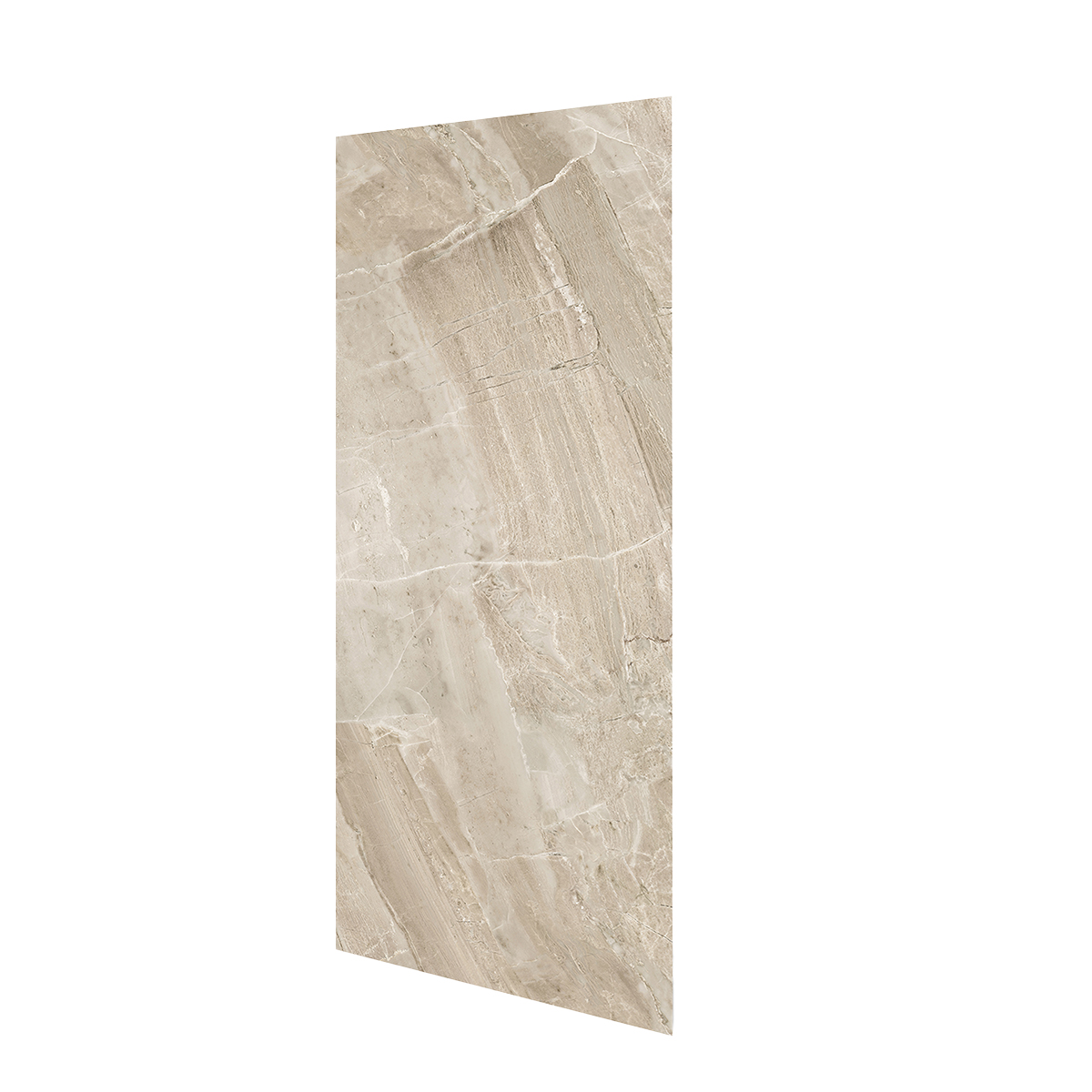 Wandfliese XXL - Check Smart Wall Tile | Sandstein Terra-Beige | Hochglanz | 1120 x 3050 x 8 mm