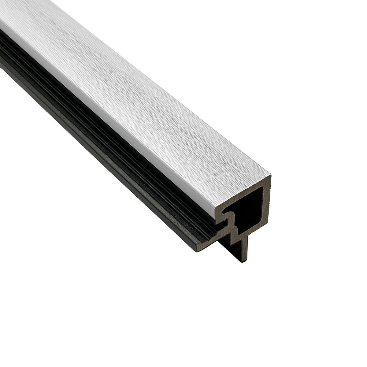 Außenecke für Akustikpaneele Outdoor aus WPC | Holzdekor in Weiß | 2350 x 57 x 57 mm