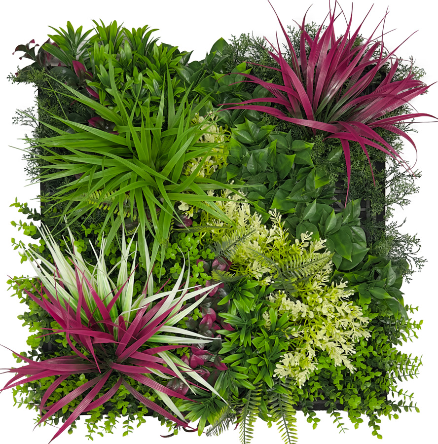 Design Flora Wandpaneel | Modular Wall von Jangal | Vivid Bloom Mixed Flora | 520 x 520mm