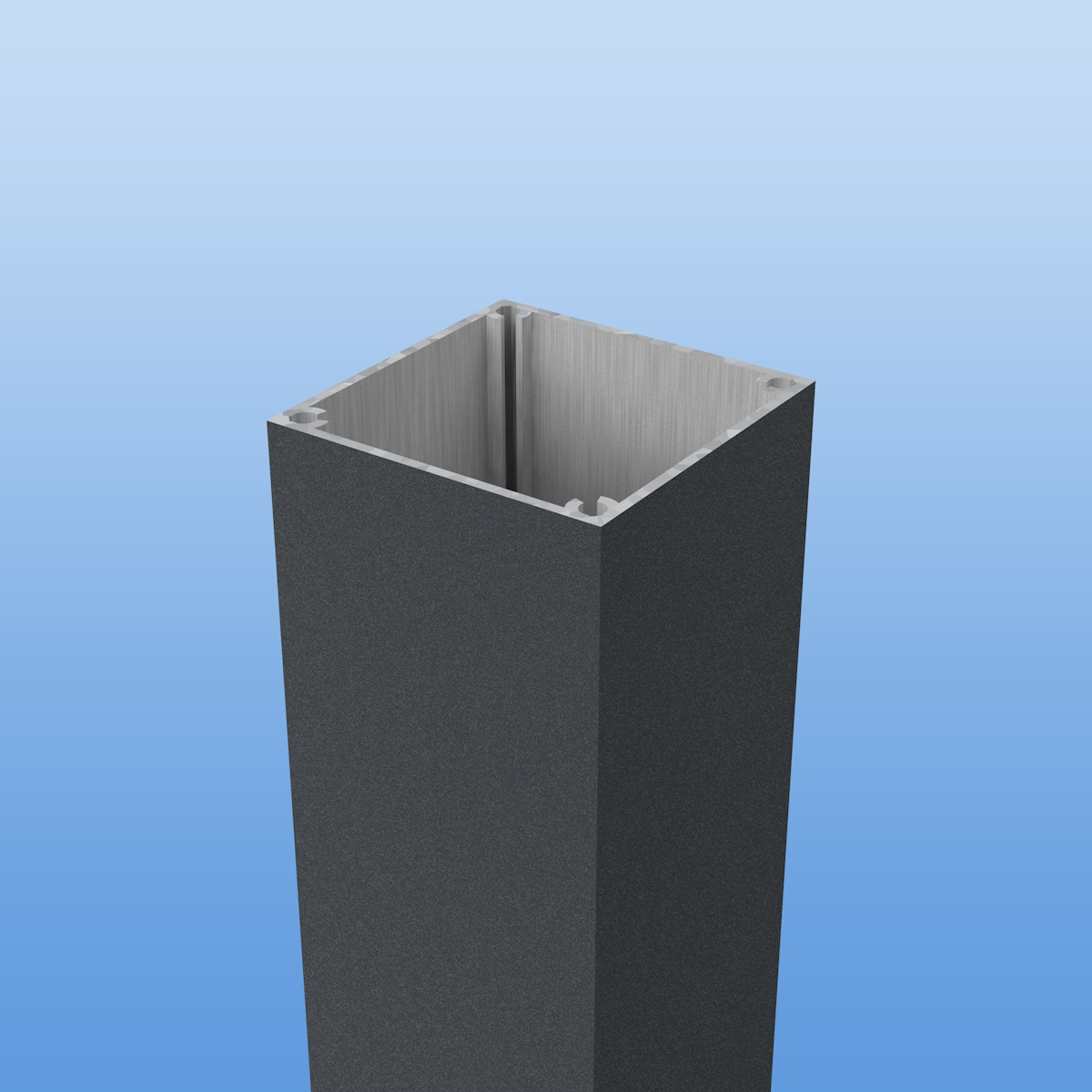 Alu- Pfosten 110 x 110 mm "Premium" zum Einbetonieren 