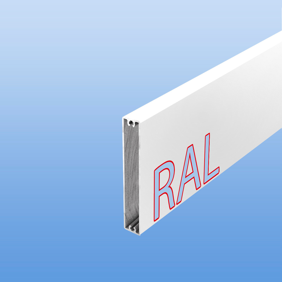 Balkonbretter aus Aluminium 100 mm breit nach RAL - Schwarztöne