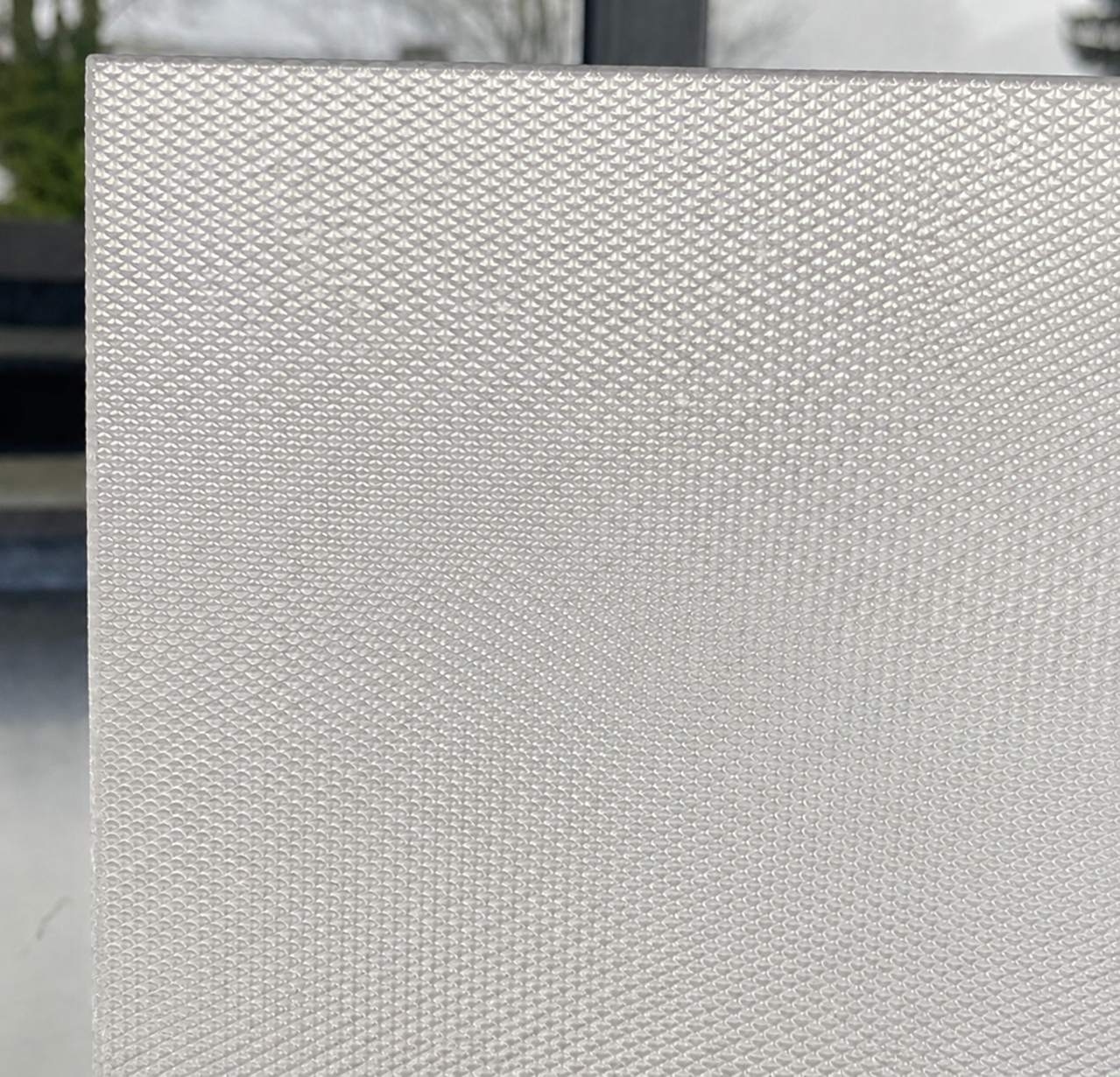 Restposten - Acrylglas Struktur opal 2 mm Microprisma 1300 x 2000mm