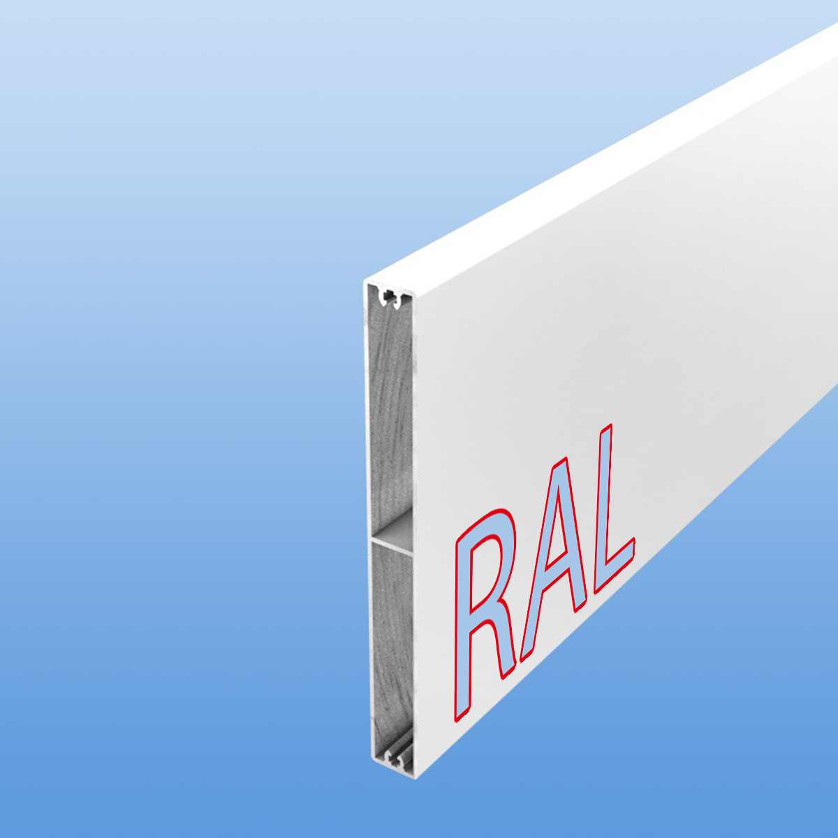 Balkonbretter aus Aluminium 150 mm breit nach RAL - Brauntöne