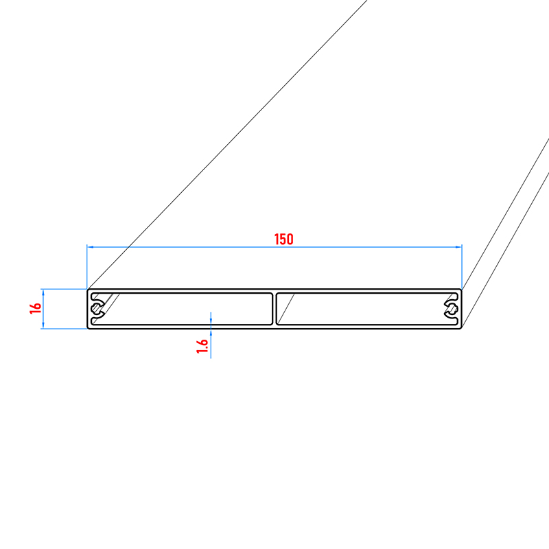 Balkonbretter aus Aluminium 150 mm breit gebürstet / brushed