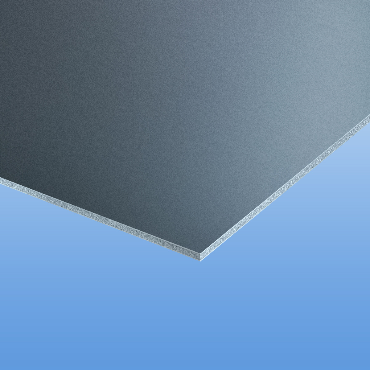 Alucobond plus 4mm in graumetallic 502 eignen sich für Fassadenverkleidungen an Wohngebäuden und Garagen.