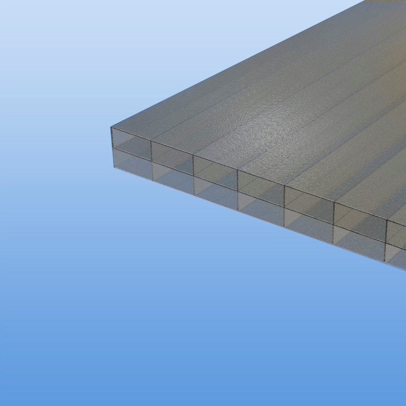 Stegplatten aus Polycarbonat bronze Eiskristall 16 mm