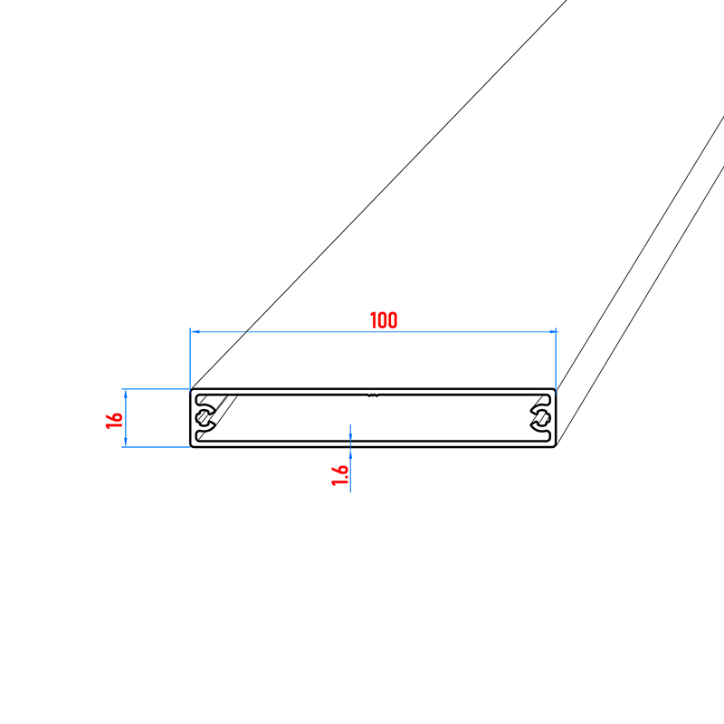 Balkonbretter aus Aluminium 100 mm breit in weiß