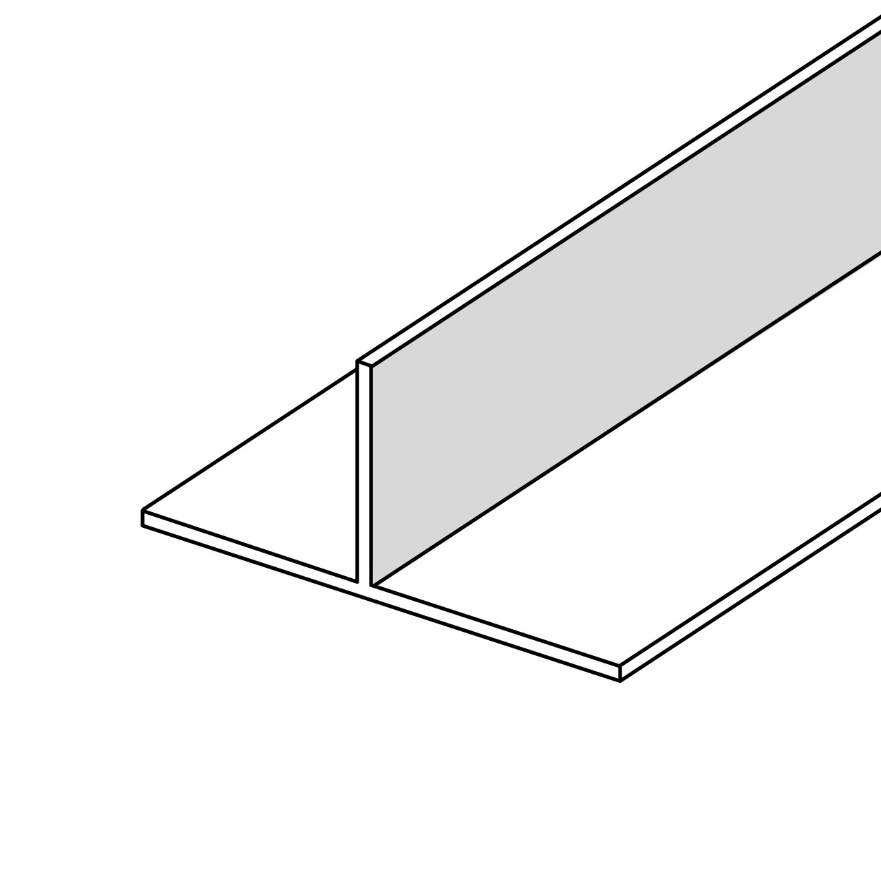 GAMMA | Hoekprofiel aluminium titanium 25x25x1x1000mm kopen