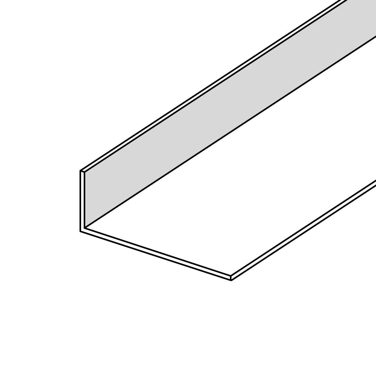 Produktbild von B&T Aluminium Winkel 70x30x2 Mm – 500 Mm, AlMgSi0,5 F22, Schweißbar & Eloxierfähig